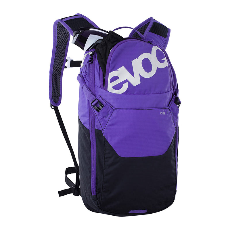 Load image into Gallery viewer, EVOC Ride 8 Hydration Bag Volume: 8L, Bladder: Included (2L), Violet/Black
