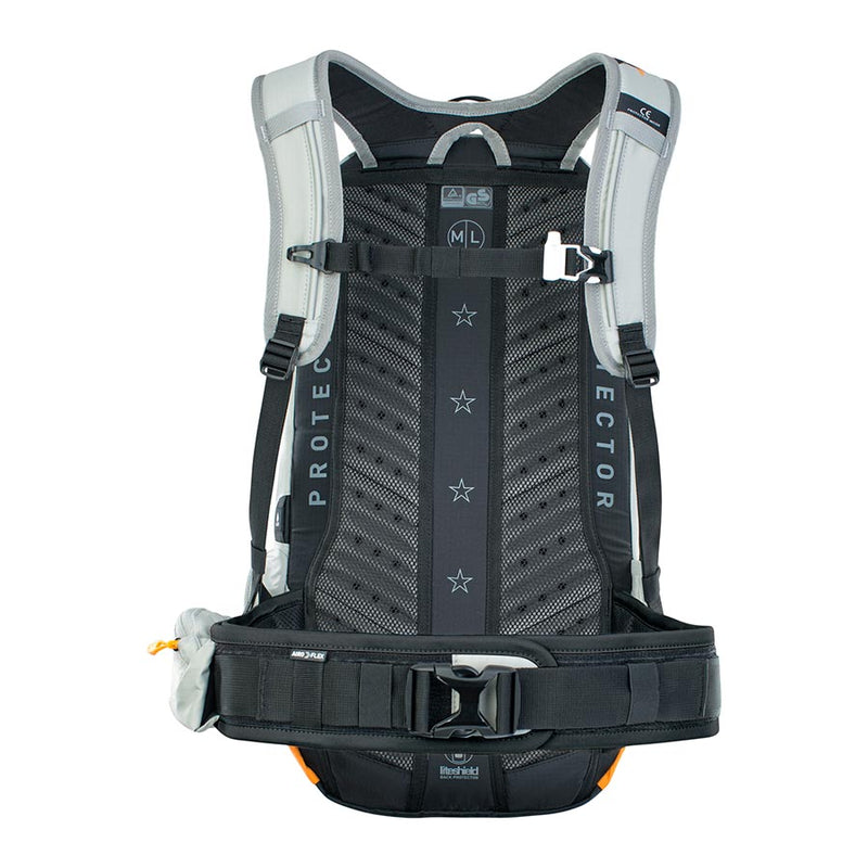 Load image into Gallery viewer, EVOC FR Enduro E-Ride 16 Protector backpack, 16L, Stone/Bright Orange, ML
