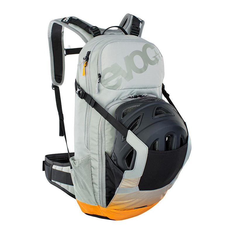 Load image into Gallery viewer, EVOC FR Enduro E-Ride 16 Protector backpack, 16L, Stone/Bright Orange, ML
