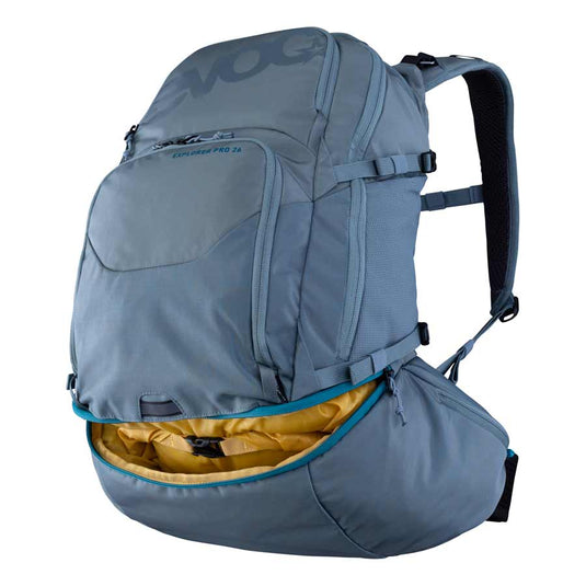 EVOC Explorer Pro 26 Hydration Bag, Volume: 26L, Bladder: Not included, Steel