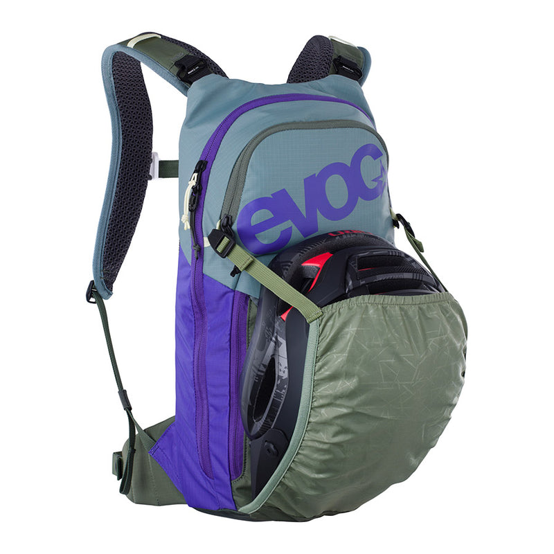 Load image into Gallery viewer, EVOC Stage 6 + 2L Bladder Hydration Bag, Volume: 6L, Bladder: Included (2L), Steel/Violet/Dark Olive
