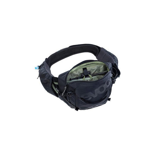 EVOC Hip Pack Pro 3 +1.5L Hip Pack, 3L, Bladder included (1.5L), Black