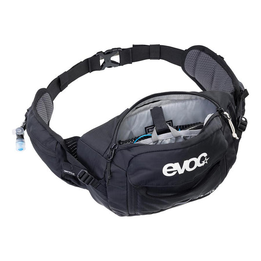 EVOC Hip Pack 3 + 1.5L Hip Pack, 3L, Bladder included (1.5L), Black