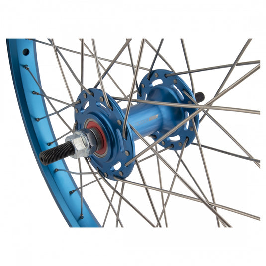 Black Ops DW1.1 Wheelset 20in B/O 3/8inx100-110mm BkOps MX1100 Rim Brake Blue