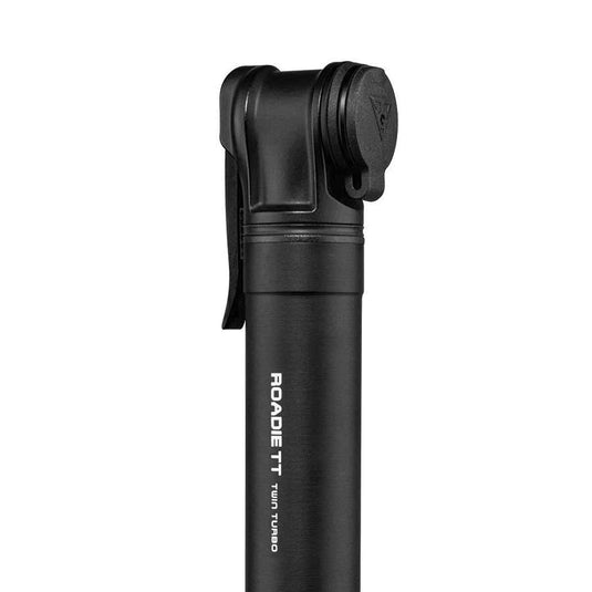 Topeak Roadie TT Mini Pump - 160psi, Twin Turbo, 195mm, Black