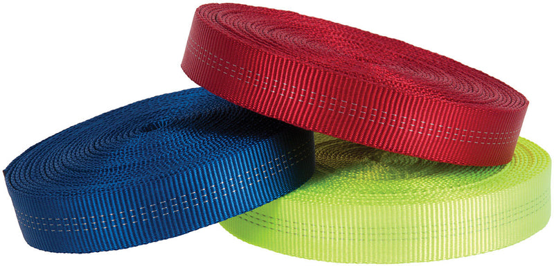 Load image into Gallery viewer, 30 Ft 1" Yellow Tubular Nylon Webbing for Versatile Outdoor Use
