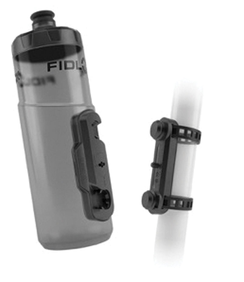 Load image into Gallery viewer, Fidlock TWIST Water Bottle Cage Set - Universal Base Mount, Strap-On, 600ml, Smoke

