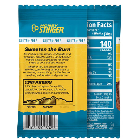Honey Stinger Gluten-Free Organic Stinger Waffle Energy Cookies&Cream Box of 12