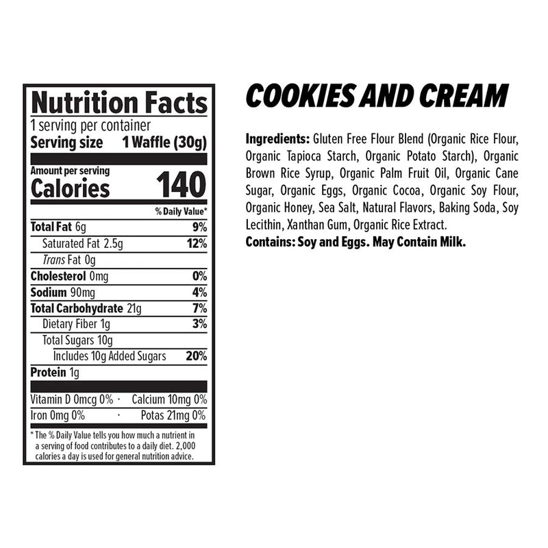 Load image into Gallery viewer, Honey Stinger Gluten-Free Organic Stinger Waffle Energy Cookies&amp;Cream Box of 12
