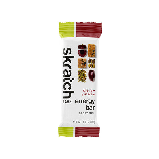 Skratch Labs Energy Bar Sport Fuel - Cherry Pistachio, Box of 12