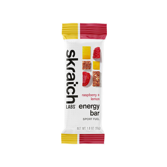 Skratch Labs Energy Bar Sport Fuel - Raspberries and Lemon, Box of 12