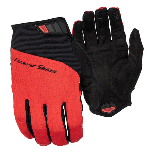 Lizard Skins Monitor Traverse Gloves - Crimson Red, Full Finger, Medium