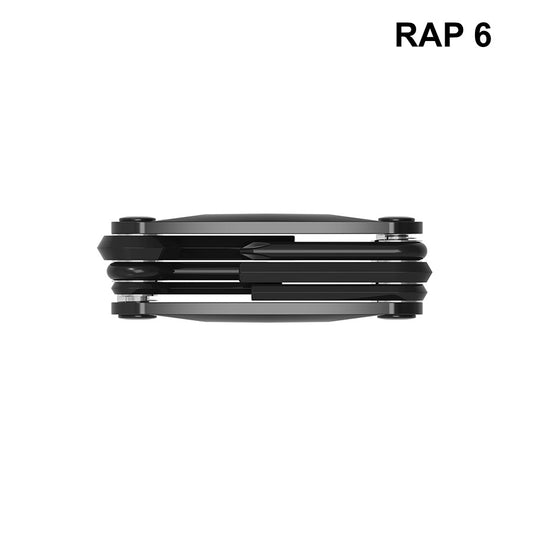 Lezyne RAP II 6 Multi Tool, Black Features Anti-Corrosion Technology