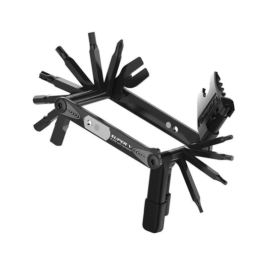 Lezyne SUPER V 23-Function Stainless Steel Bicycle Multi Tool, Black