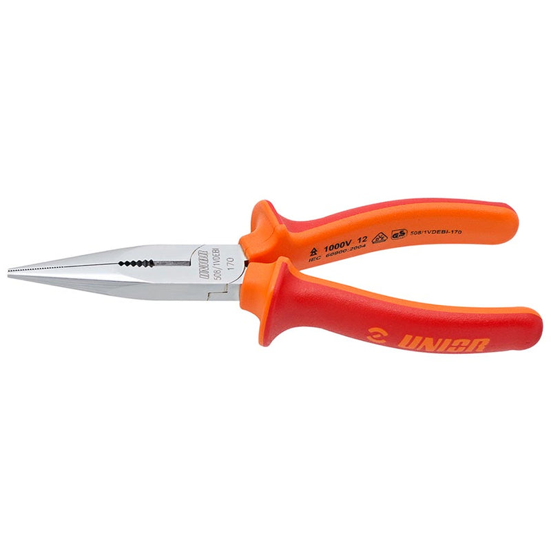 Load image into Gallery viewer, Unior Long Nose Pliers Pliers, Red/Orange
