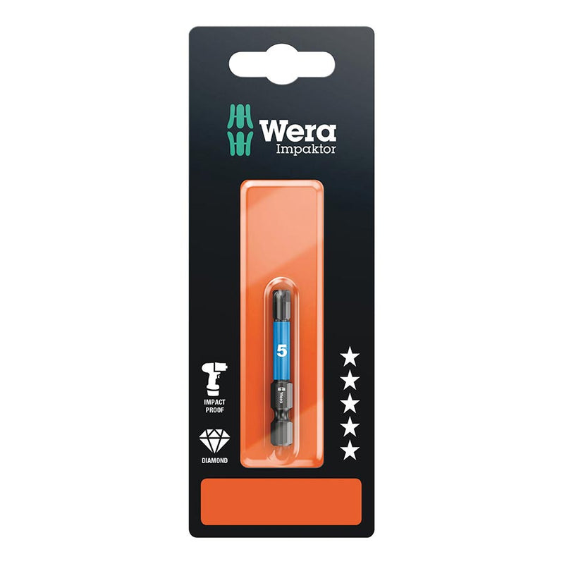 Load image into Gallery viewer, Wera 840/4 IMP DC Impaktor bits SB, Hex-Plus 5.0 x 50mm
