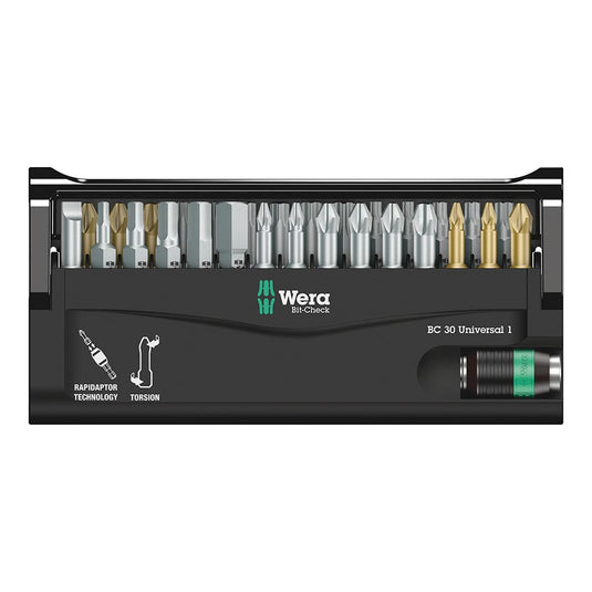 Wera Tool Bit-Check 30 Universal 1 Set