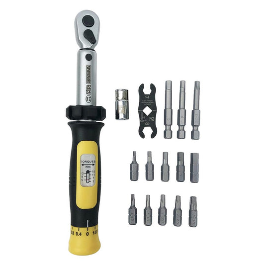 Pedros Demi Torque Wrench II & Bit SetBC4:BC15 Torque Wrench Black/Yellow 6460626