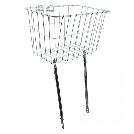 Wald-Grocery-Basket-Basket-Grey-Steel-BG5080-Bicycle-Baskets