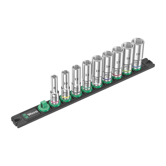 Wera 8790 HMB : Metric 3/8'', : 8,10,12,13,15,16,17,18,19mm, Set
