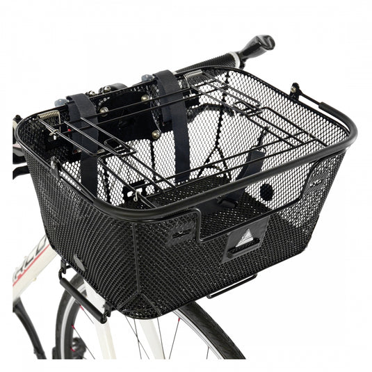 Axiom QR Dual-Function Premium Pet Basket Black Steel/Vinyl 16in x 11.8in x 7.1`