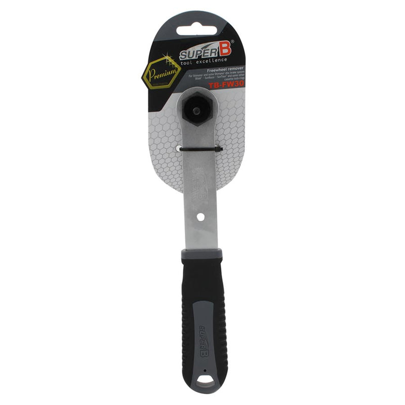 Load image into Gallery viewer, Super-B TB-FW 30 Outil pour contre-ècrou de cassette Shimano avec guide et manche intégré
