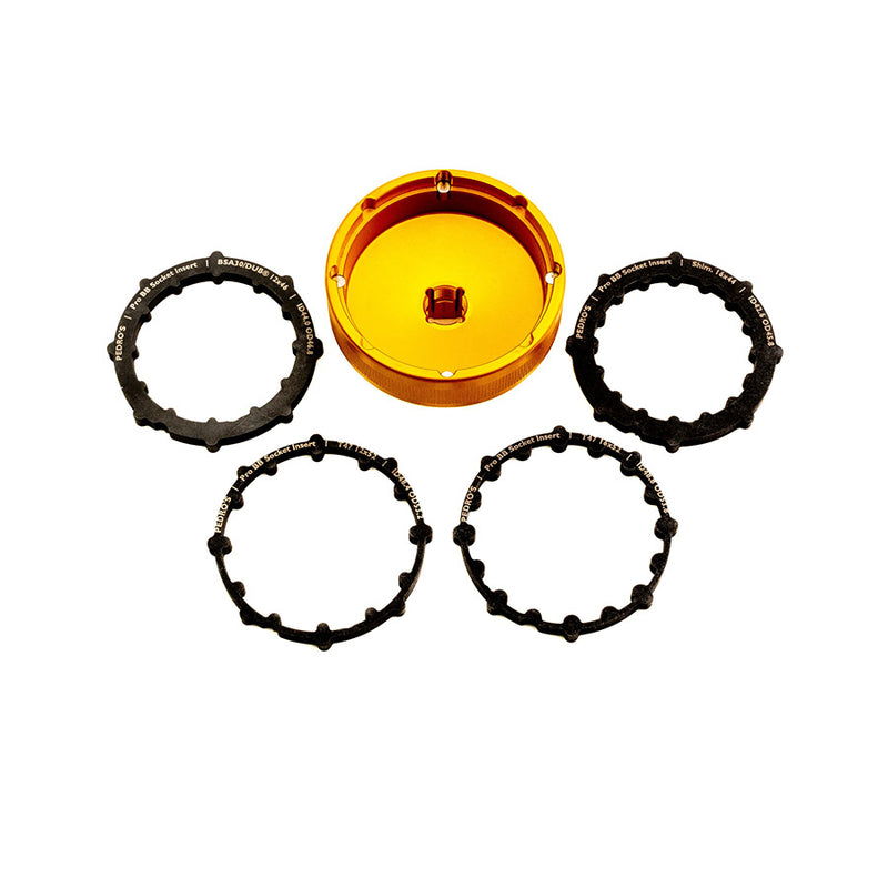 Load image into Gallery viewer, Pedros Pro BB Socket Bottom Bracket Tool, Shiamno 16x44, BSA30/DUB 12x46, T47 16x52, &amp; T47 12x52, Set
