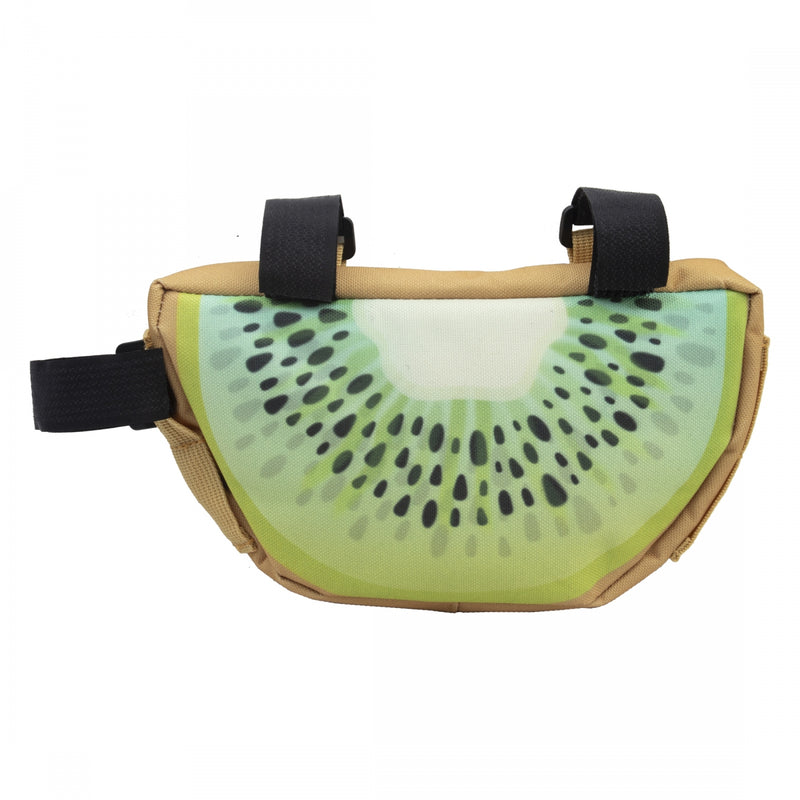 Load image into Gallery viewer, Snack! Kiwi Frame Bag Kiwi Green 8x5x1.5in Velcro Straps
