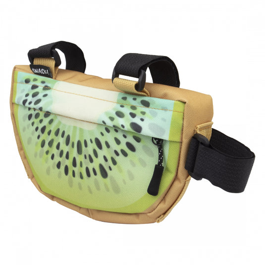 Snack! Kiwi Frame Bag Kiwi Green 8x5x1.5in Velcro Straps