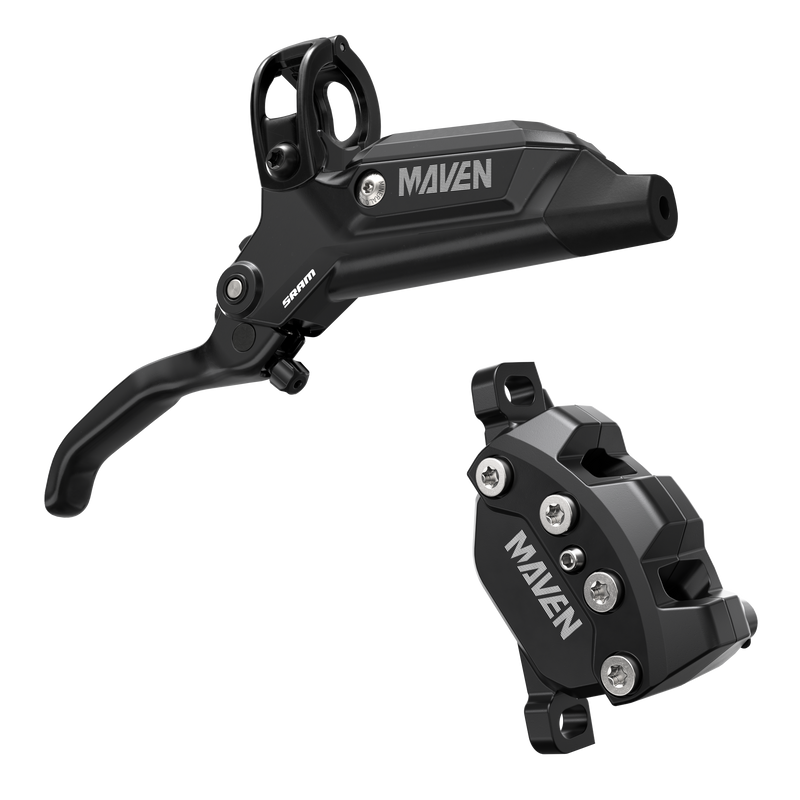 Load image into Gallery viewer, SRAM Maven Base Disc Brake and Lever - Front, 950mm Hose, Post Mount, 4-Piston, Aluminum Lever, SS Hardware, Diffusion

