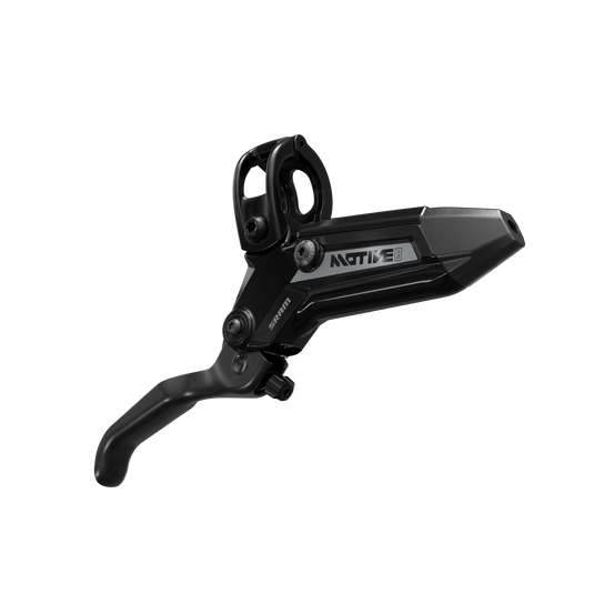 SRAM Motive Silver Disc Brake and Lever - Rear or Front, 2000mm Hose, Post Mount, 4-Piston, Aluminum Lever, Black, A1