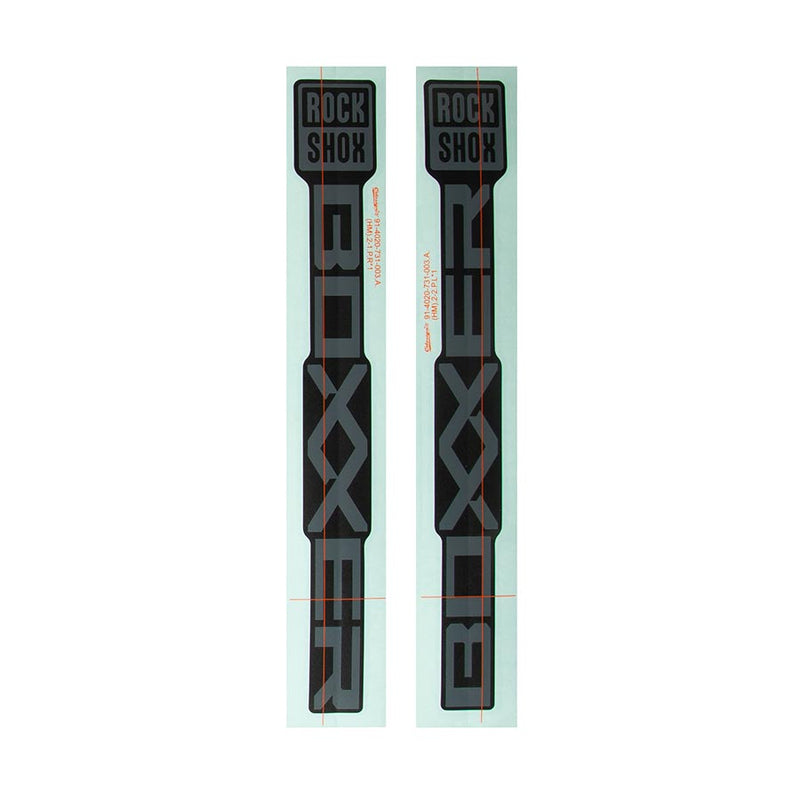 Load image into Gallery viewer, RockShox Decal Kit for BoXXer Base D1, Grey for Diffusion Black
