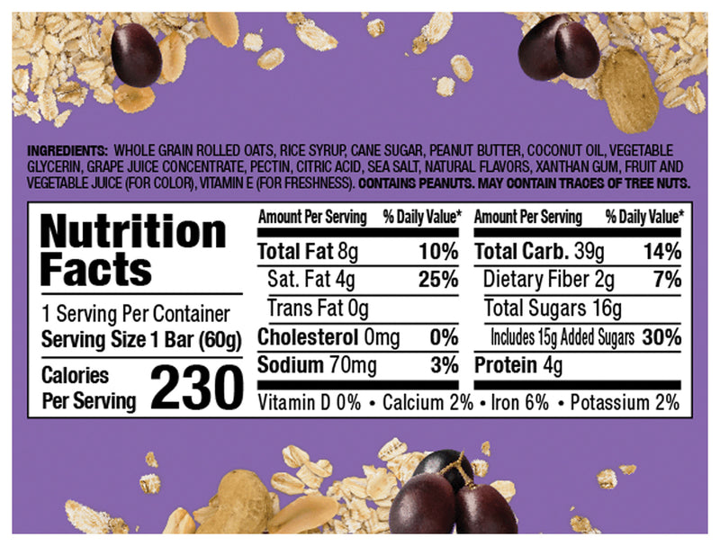Load image into Gallery viewer, Bobo's Grape PB&amp;J Oat Bar - A Delicious and Nutritious Snack! Pack of  12
