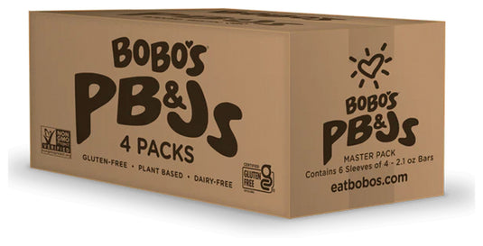 Bobo's Grape PB&J Oat Bar - A Delicious and Nutritious Snack! Pack of  12