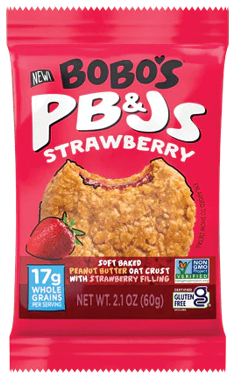 Load image into Gallery viewer, Bobo's Strawberry PB&amp;J Oat Bar - A Delicious and Nutritious Snack! Pack of  12
