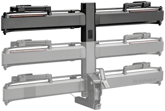 Kuat Piston Pro X Hitch Bike Rack Add-On - 1-Bike, LED Lights with 4-Pin Plug, Kashima Coat, Galaxy Gray