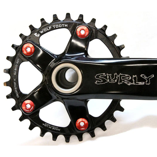 Wolf Tooth Chainring 32t 94 BCD 5-Bolt Aluminum Vintage/Surly OD Black