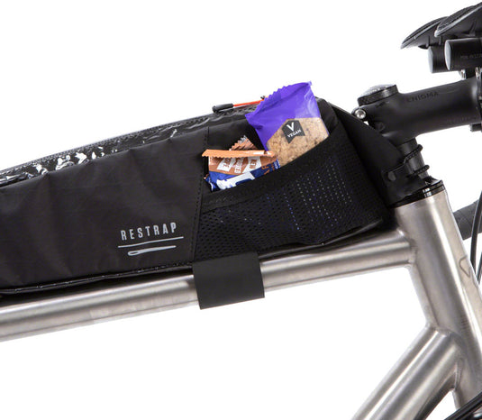 Restrap Race Top Tube Bag - Long, 2L, Black