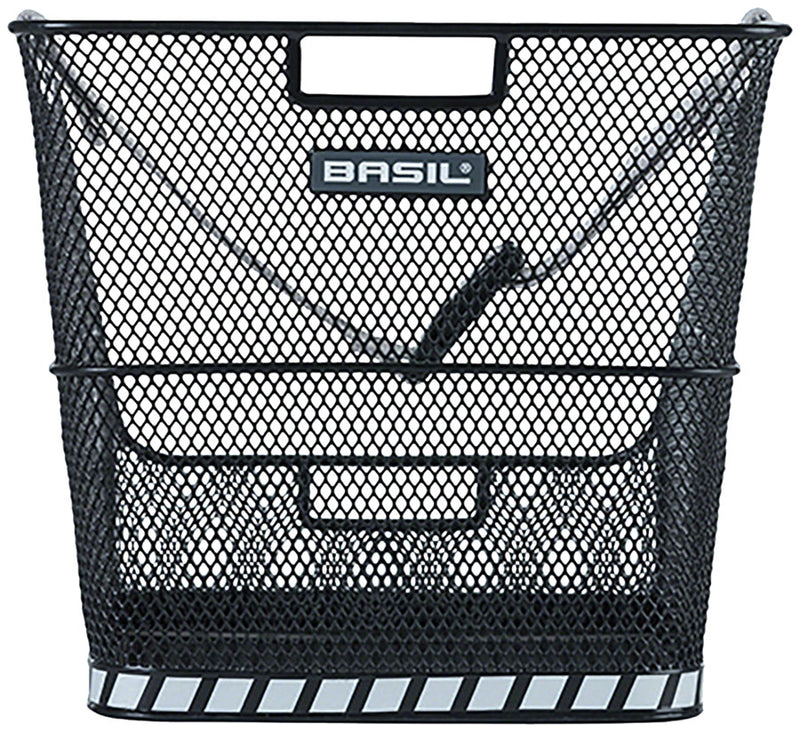 Load image into Gallery viewer, Basil Class Rear Basket - Black Made From Hard-Wearing Steel
