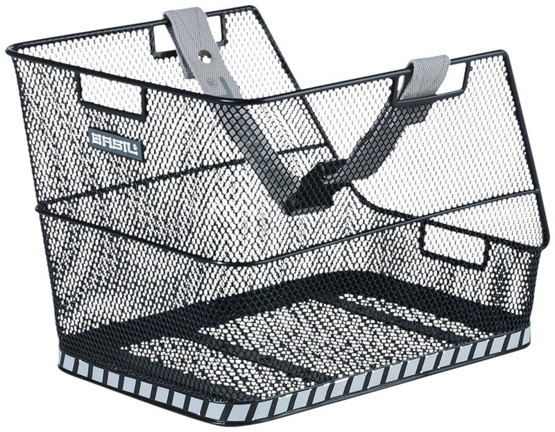 Load image into Gallery viewer, Basil-Class-Rear-Basket-Basket-Black-Steel-BSKT0536-Bicycle-Baskets
