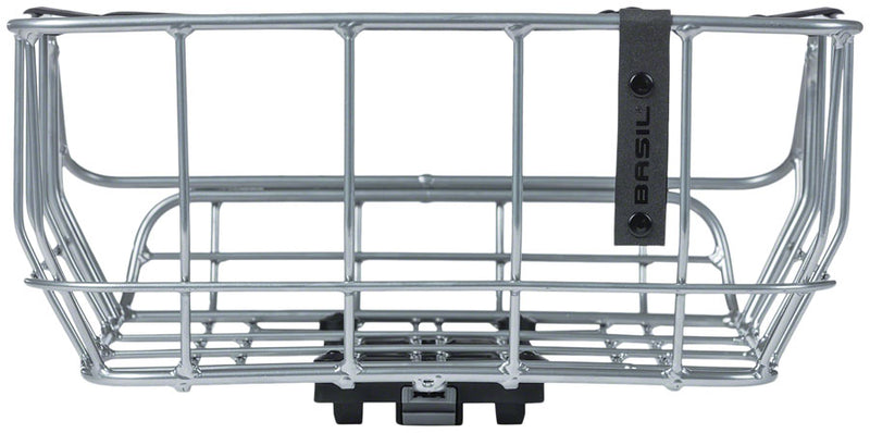 Load image into Gallery viewer, Basil Portland Rear Basket - MIK Mount, Aluminum, Silver

