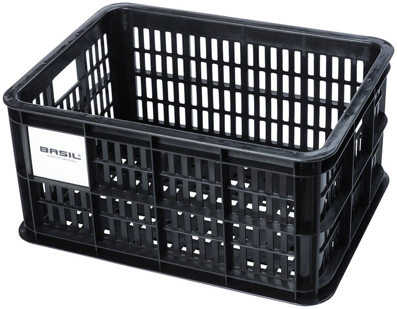 Load image into Gallery viewer, Basil-Crate-Basket-Basket-Black-Aluminum-BSKT0620-Bicycle-Baskets
