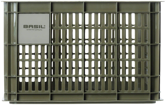 Basil Bicycle Crate M, 29.5L, Recycled Synthetic, Moss Green