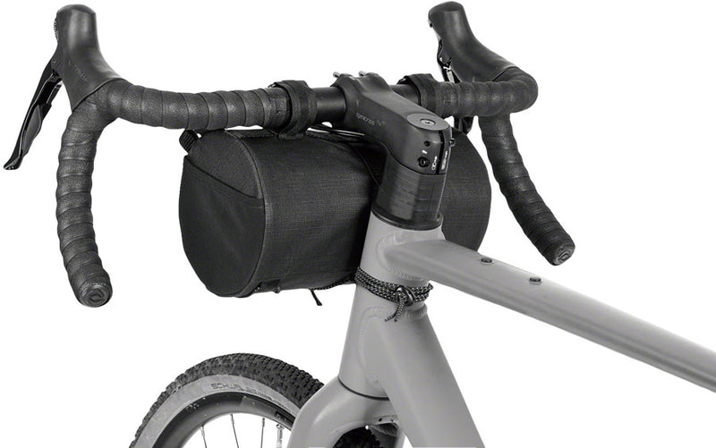 Load image into Gallery viewer, Topeak Tubular BarBag Black 9x5.5in Velcro Straps
