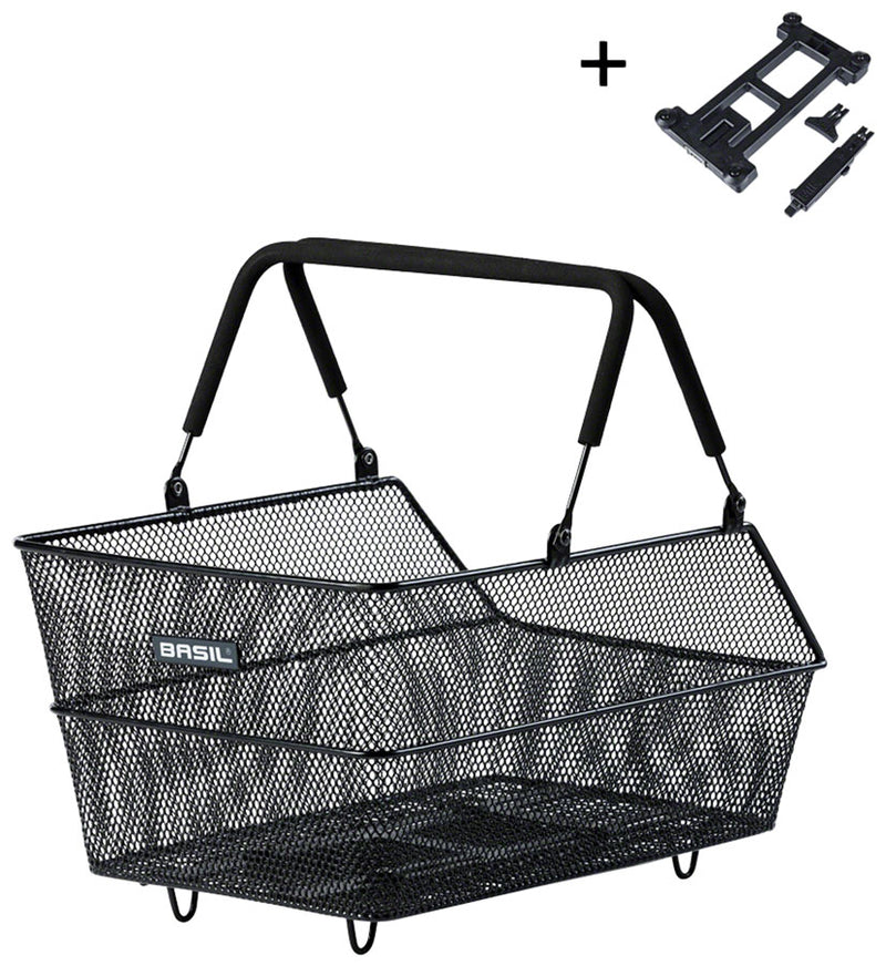 Load image into Gallery viewer, Basil Cento Basket Black Steel Mesh 18.1x13x10.2`
