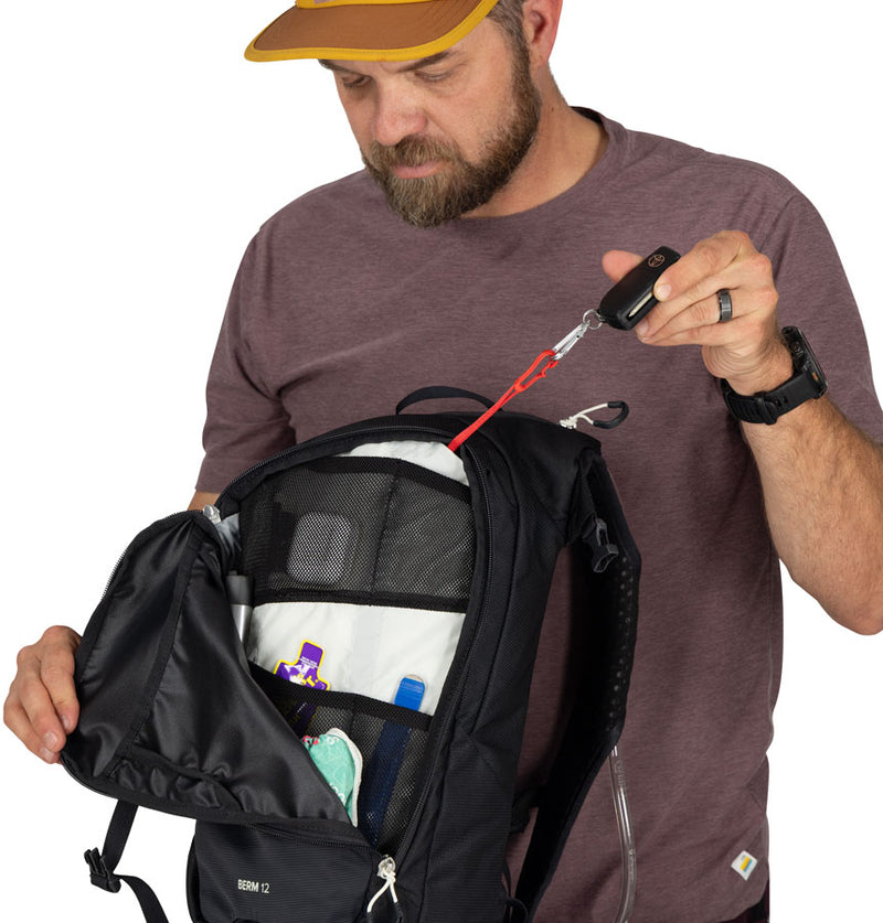 Load image into Gallery viewer, Osprey Berm 12 Hydration Pack - Raven Gray
