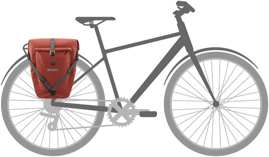 Ortlieb Back-Roller Plus Pannier - 23L, Sold Each, Dark Chili