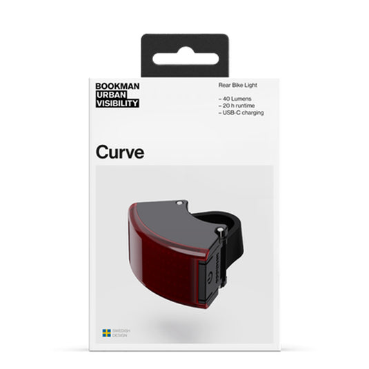 Bookman Visibility Curve Rear Light, Black