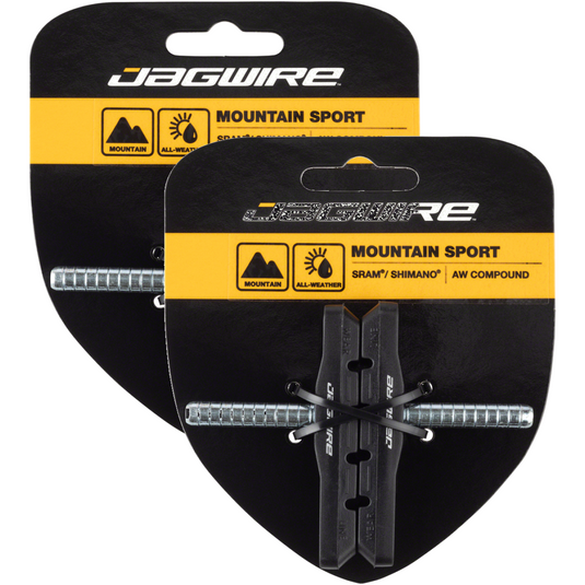 Jagwire-Mountain-Sport-Smooth-Brake-Shoe-Non-Threaded-Post-Mountain-Bike-BR0056PO2-Bicycle-Brake-Pads