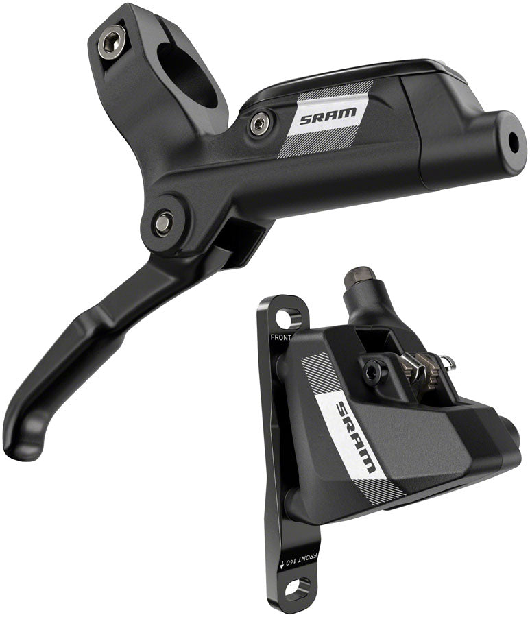 Load image into Gallery viewer, SRAM S300 Flat Mount Hydraulic Disc Brake and Lever Set 2-Piston, Right/Left, Black, DOT Fluid, Lightweight, High-Performance MTB / Road Bike Brake Bundle
